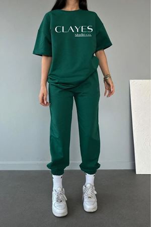 CLAYES Studio Yeşil Oversize Kadın Eşofman Takımı