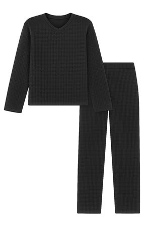 Kadın Siyah Ringel Kumaş Alt-Üst Takım