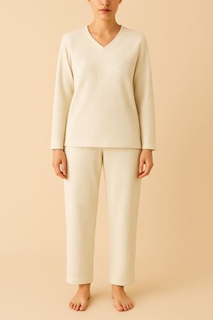 Kadın Waffle Kumaş Eşofman Takımı – Rahat Ev ve Günlük Giyim