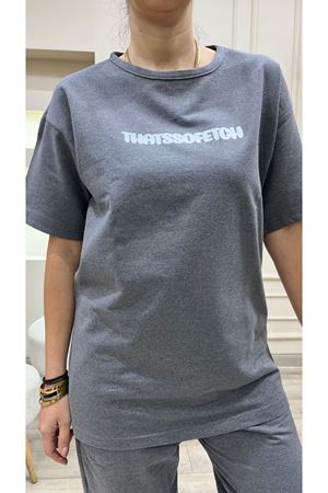 Thatssofetch Füme T-shirt Eşofman Altı Jogger - Beyaz Baskılı Eşofman Takımı Oversize