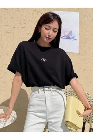 Sweet Candy Süprem T-Shirt - Baskılı Oversize Bisiklet Yaka Kısa Kol Tişört