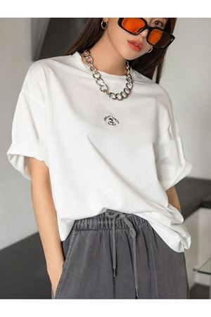 Sweet Candy Süprem T-Shirt - Baskılı Oversize Bisiklet Yaka Kısa Kol Tişört