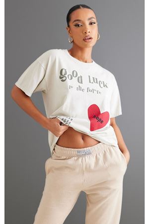 Vizon Oversize Hope T-shirt - Oversize Baskılı