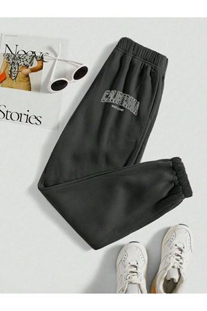 California West Coast Eşofman Altı Jogger Füme