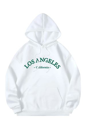 Unisex Los Angeles Beyaz Oversize Sweatshirt