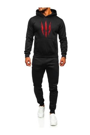 Witcher Pençe Eşofman Takımı Sweatshirt Jogger - Siyah Baskılı Oversize Şardonlu Kapüşonlu