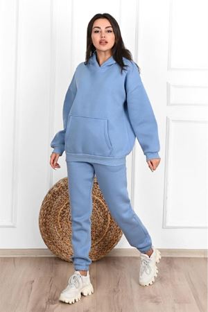 Düz Basic Eşofman Takımı Sweatshirt Jogger
