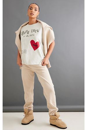 Vizon Oversize Hope T-shirt - Oversize Baskılı