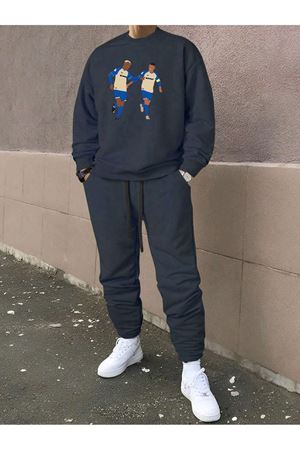 LACİVERT BİSİKLET YAKA ESOFMAN TAKIMI ANDCR