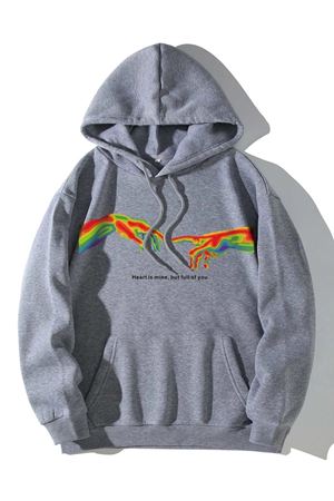 Oversize Kapüşonlu Sweatshirt HİM