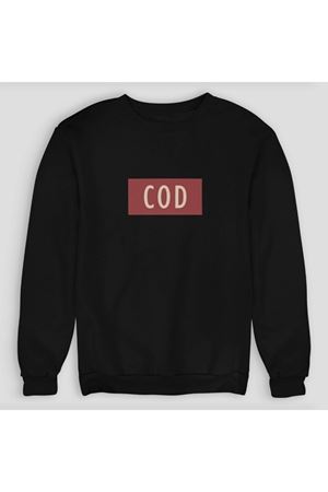 Cod Baskılı Sweatshirt - Bisiklet Yaka,oversize,tasarım,trend