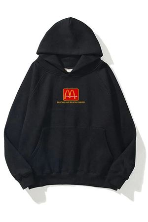 Im Lovin It Mc Baskılı Unisex Sweatshirt Hoodie Siyah
