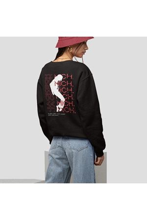 Beat It Baskılı Sweatshirt - Bisiklet Yaka,oversize,tasarım,trend