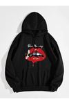Unisex Bee Honey Sweatshirt Siyah