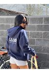 Kadın Ellore Lacivert Oversize Sweatshirt