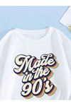 beyaz-yeşil alt üst takım MADE IN 90'S