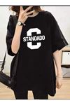 SİYAH OVERSİZE BASIC STANOADO TSHİRT