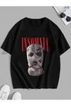 OVERSIZE KALIP INSOMNIA BASKILI TSHIRT