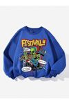 bisiklet yaka oversize sweatshirt