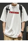 OVERSİZE FREEDOM BASKILI TSHIRT BASIC