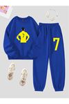 BİSİKLET YAKA OVERSİZE KALIP FUTBOL BASKILI SWEATSHİRT TAKIM