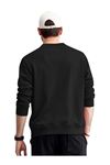 Unisex Oversize Siyah Before Anyone Else Baskılı Bisiklet Yaka Sweatshirt