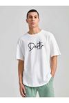 Unisex Oversize Dert Baskılı T-shirt