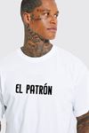 Gang Serıes Erkek Beyaz Oversize Medellin Baskılı T-shirt