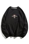 Siyah Çin Baskılı Oversize Sweatshirt..