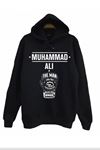 Erkek Muhammed Ali Baskılı Sweatshirt Hoodie