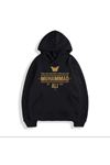 Erkek Siyah Gold Muhammed Ali Baskılı Sweatshirt Hoodie