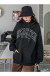 Kadın Hearten Baskılı Oversize Sweatshirt
