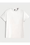 3'Lü Basic Süprem T-Shirt - Bebe Mavisi Siyah Beyaz Oversize Bisiklet Yaka Tişört