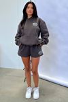Thatsso Fetch Series 5 Sweatshirt - Füme Baskılı Oversize Kapüşonlu