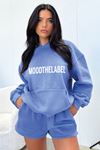 Bebe Mavisi Mood The Label Oversize Sweatshirt - Şardonlu Pamuk Kalın