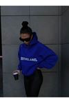 Sax Mavisi Mood The Label Oversize Sweatshirt - Şardonlu Pamuk Kalın