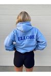 Kadın Ellore Bebe Mavisi Oversize Sweatshirt