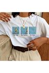 Van Gone T-Shirt - Beyaz Baskılı Oversize Bisiklet Yaka Kısa Kol