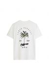 California 1987 Süprem T-Shirt - Beyaz Baskılı Oversize Bisiklet Yaka Kısa Kol Tişört