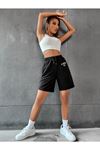 Siyah Kısa Şort - Penye Los Angeles 23 Baskılı Unisex