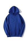Kadın Saks Mavi Oversize Kapşonlu Sweatshirt