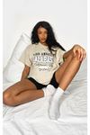 Vizon Oversize Calabasas T-shirt - Oversize Baskılı