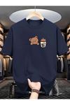 Bear Bubble Tea Baskılı Oversize Süprem T-shirt