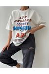 ART Baskılı T-shirt Eşofman Altı Jogger-Baskılı Alt Üst Eşofman Takım Oversize Bisiklet Yaka