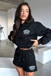 Thatsso Fetch Series 5 Sweatshirt - Siyah Baskılı Oversize Kapüşonlu