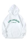 Unisex Los Angeles Beyaz Oversize Sweatshirt