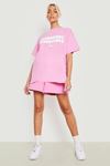 Pembe Oversize Wardrobe T-shirt - Oversize Baskılı